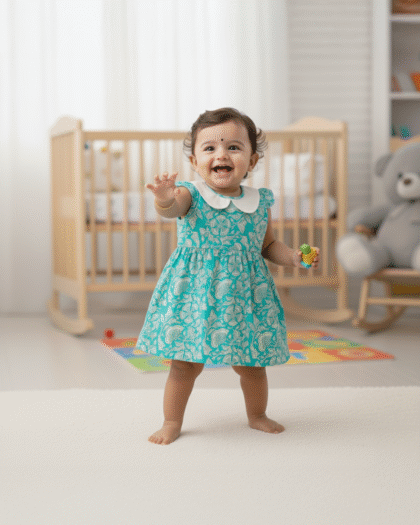 Miaame's Turquoise Blossom Frock