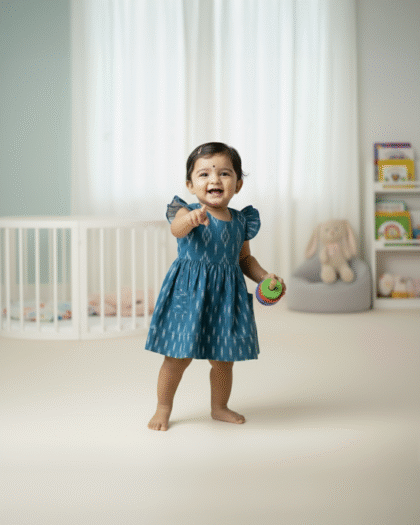 Miaame's Ocean Ikat Frock