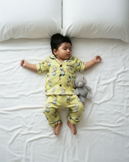 🟡 MIAAME BULOO – Donald Duck Cotton Baby Pajama Set