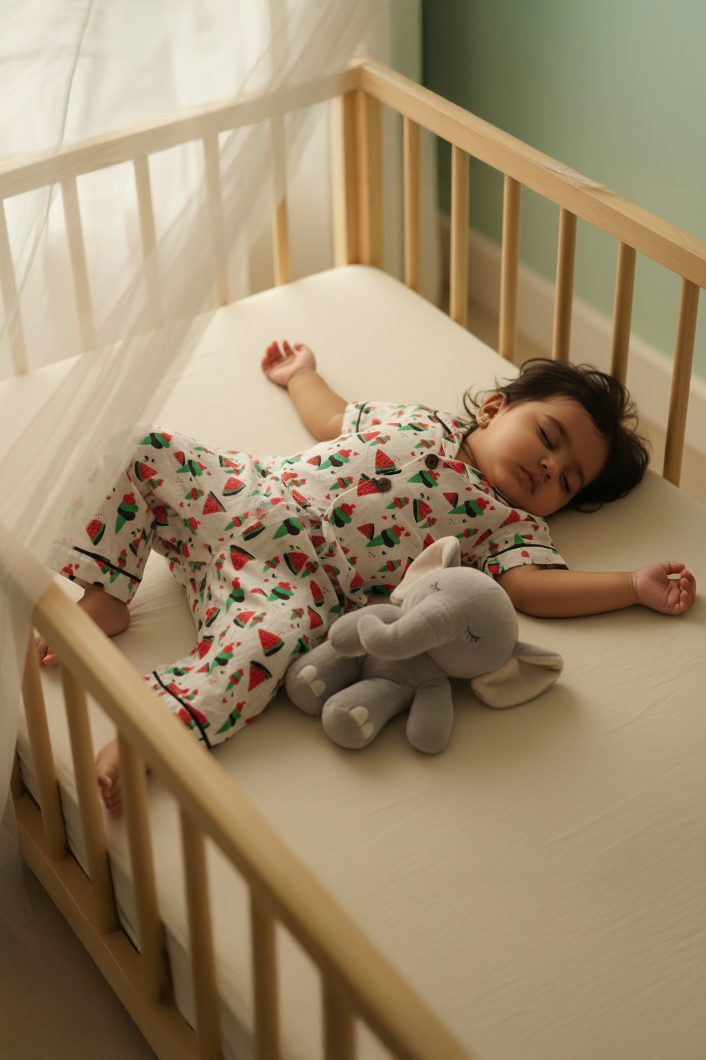 🍉 MIAAME BULOO – Watermelon Ice Cream Baby Pajama Set - Image 2