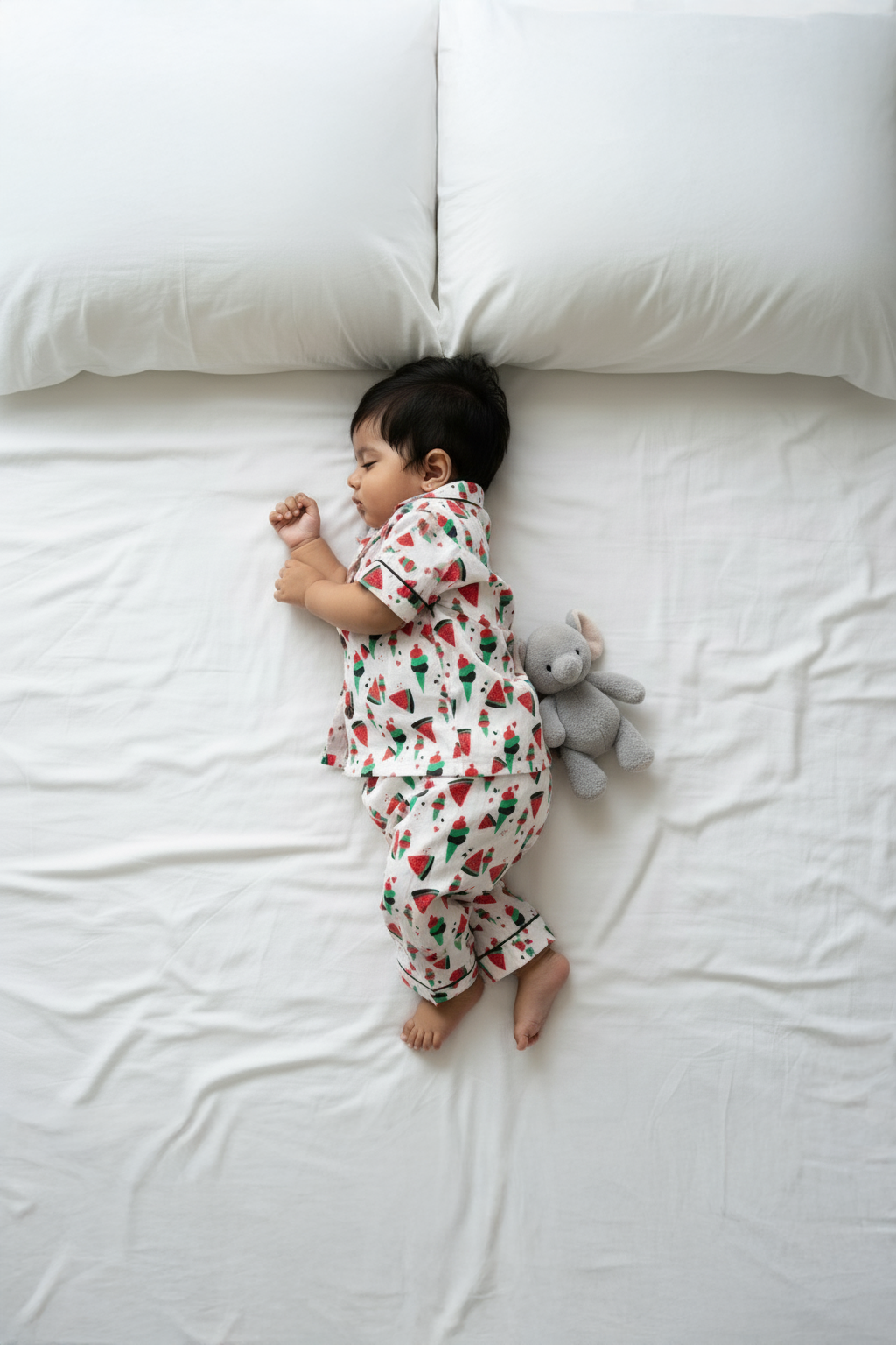 🍉 MIAAME BULOO – Watermelon Ice Cream Baby Pajama Set