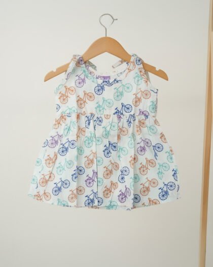 🚲 MIAAME BULOO – Colorful Ride Newborn Cotton Frok
