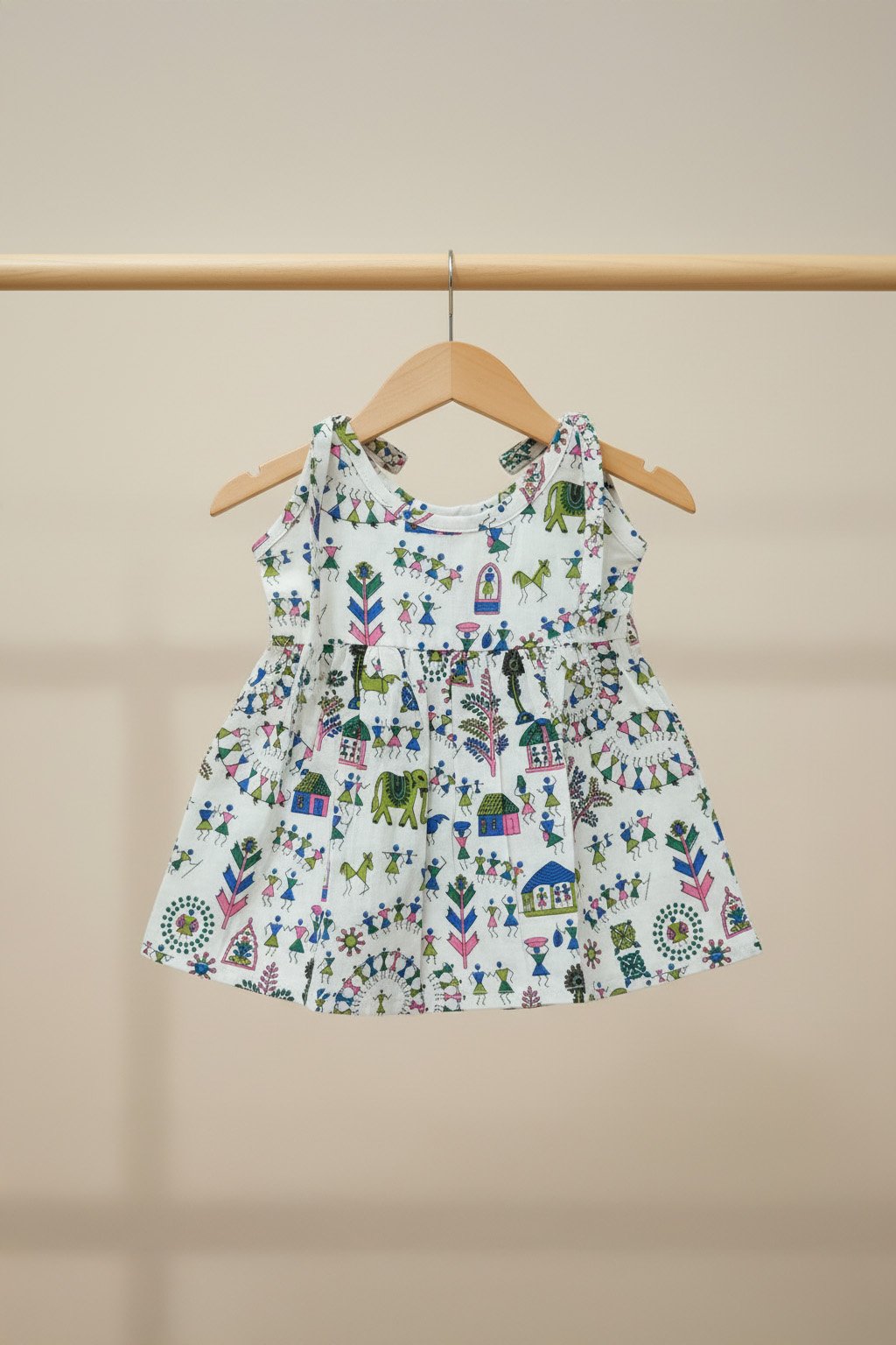 🐘 MIAAME BULOOA – Little Carnival Newborn Cotton Frock