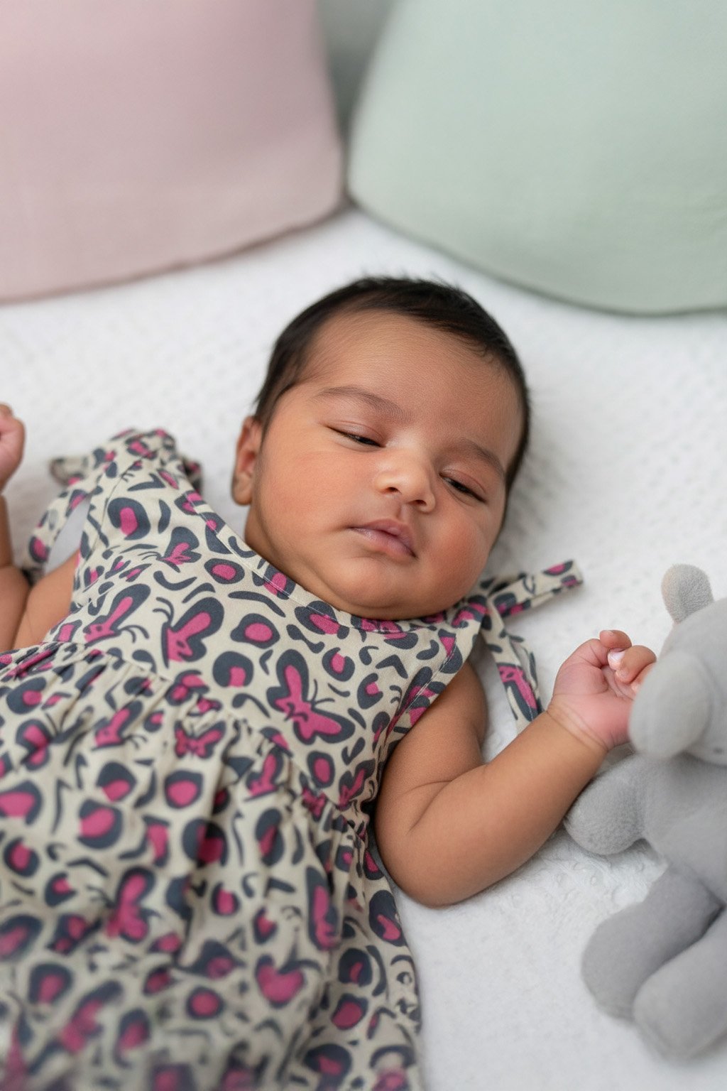 🦋 MIAAME BULOO – Butterfly Dreams Newborn Cotton Frock - Image 2