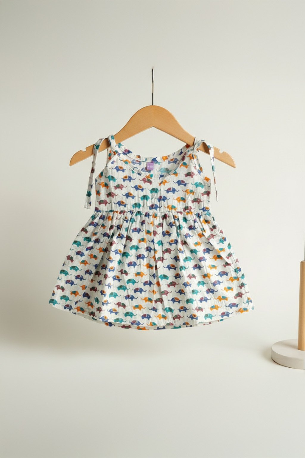 🌈 MIAAME BULOO – Colorful Pony Newborn Cotton Frock
