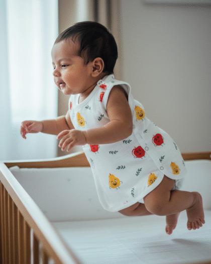 🍎 MIAAME BUBBLELU – Fruity Giggles Newborn Cotton Jabla