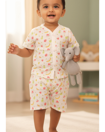 🍉 MIAAME BUBBLELU – Tiny Fruit Fiesta Co-ord Set