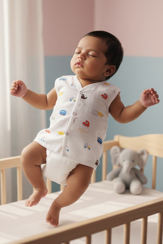 🚗 MIAAME BUBBLELU – Tiny Travellers Newborn V-Neck Cotton Jabla