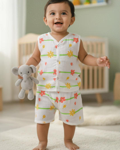 🌼 MIAAME BUBBLELU – Blossom Breeze Sleeveless Co-ord Set