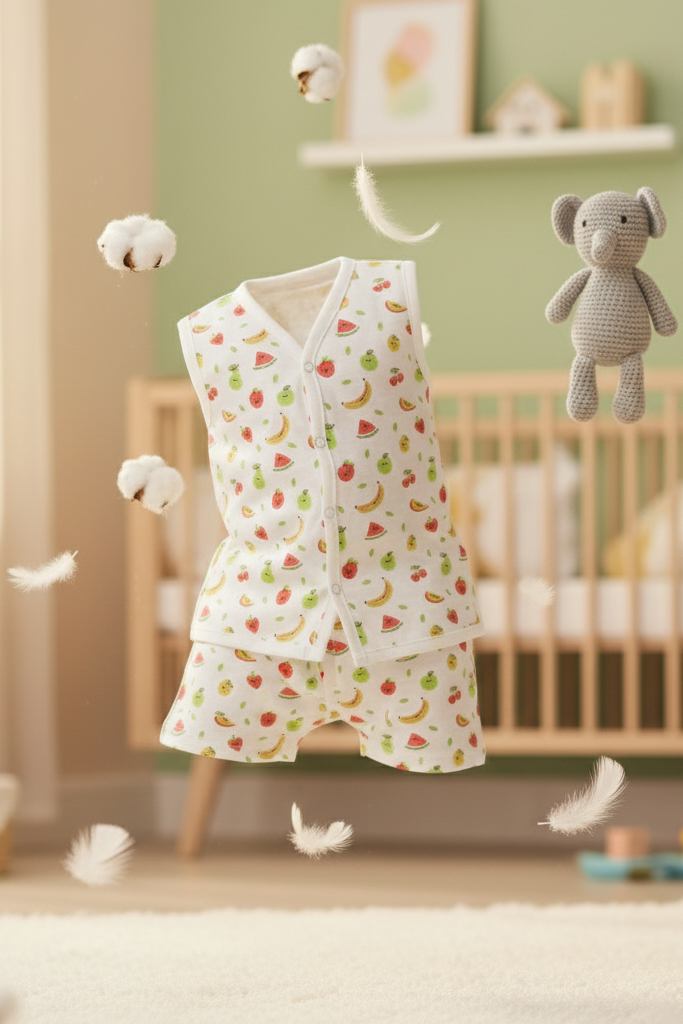 🍎 MIAAME BUBBLELU – Fresh Orchard Sleeveless Co-ord Set - Image 2