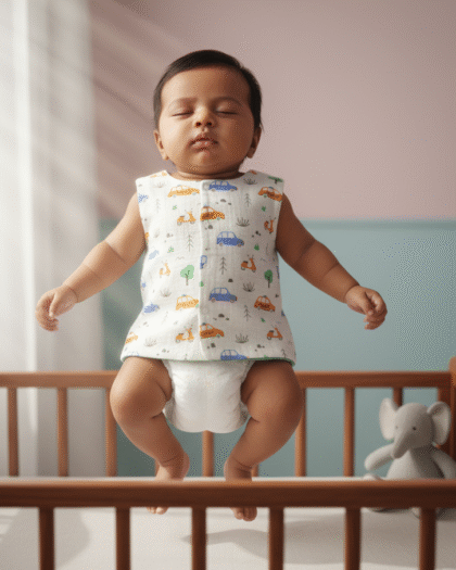 🚙 MIAAME BUBBLELU – Mini Motors Newborn Round-Neck Cotton Jabla