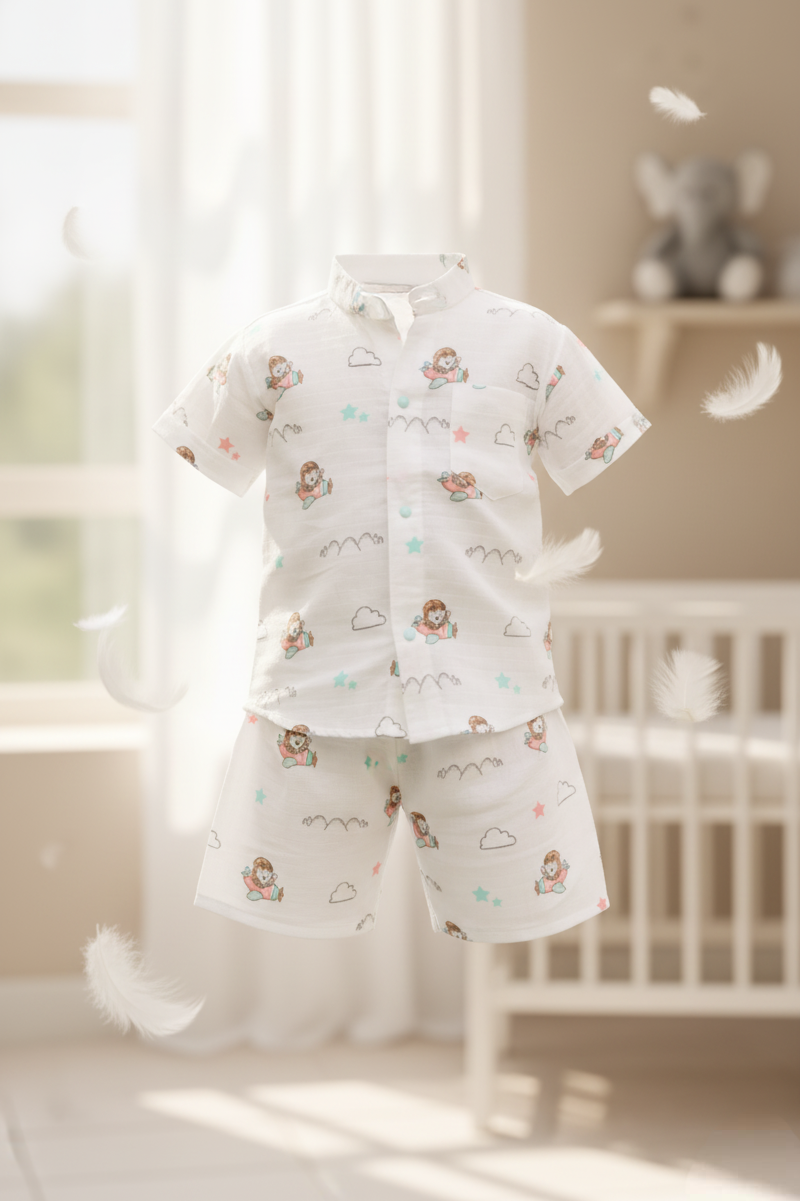 ☁️ MIAAME BUBBLELU – Cloud Dreams Muslin Co-Ord Set - Image 2