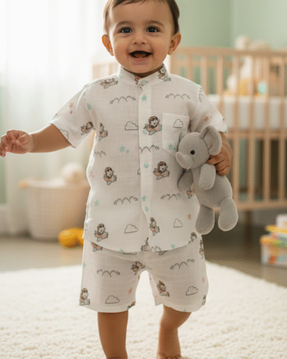 ☁️ MIAAME BUBBLELU – Cloud Dreams Muslin Co-Ord Set