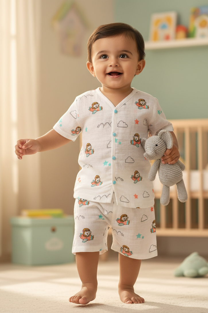 ☁️MIAAME BUBBLELU – Cloud & Stars Sky Pilot Co-ord Set