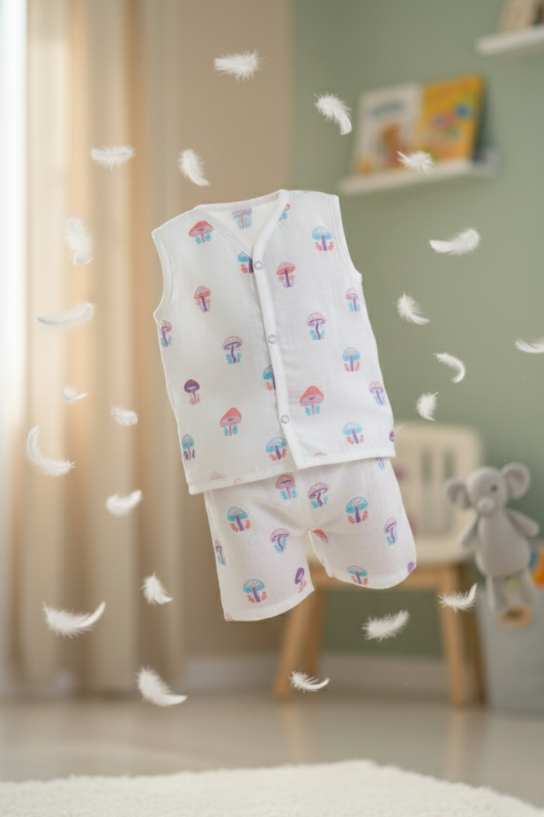 🍄MIAAME BUBBLELU – Pastel Mushroom Meadow Co-ord Set - Image 2