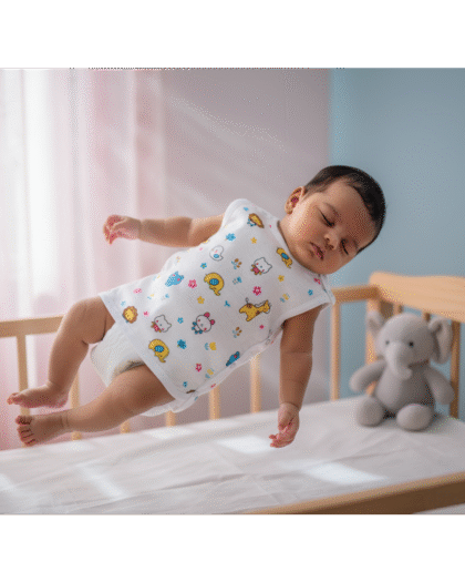 🦁 MIAAME BUBBLELU – Jungle Joy Friends Newborn Cotton Jabla