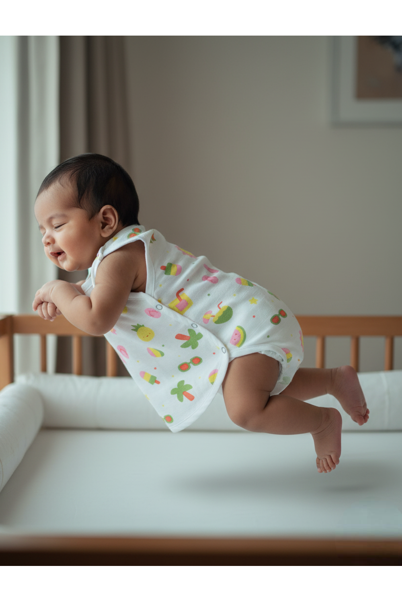 🌞 MIAAME BUBBLELU – Sunny Holiday Newborn Cotton Jabla