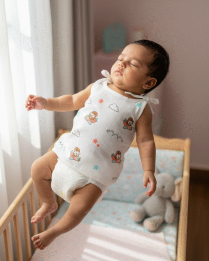 ✈️ MIAAME BUBBLELU – Sky Flyer Dreams Newborn Cotton Jabla