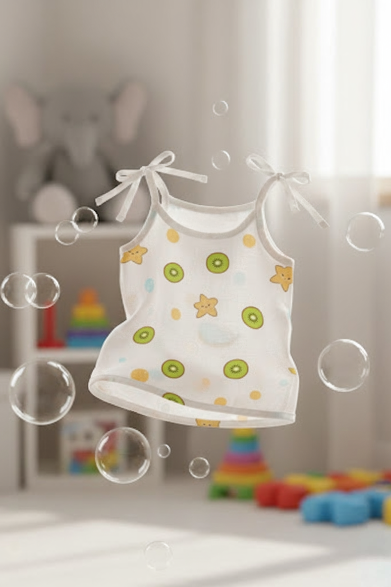 🥝 MIAAME BUBBLELU – Kiwi Pop Fresh Newborn Cotton Jabla - Image 2