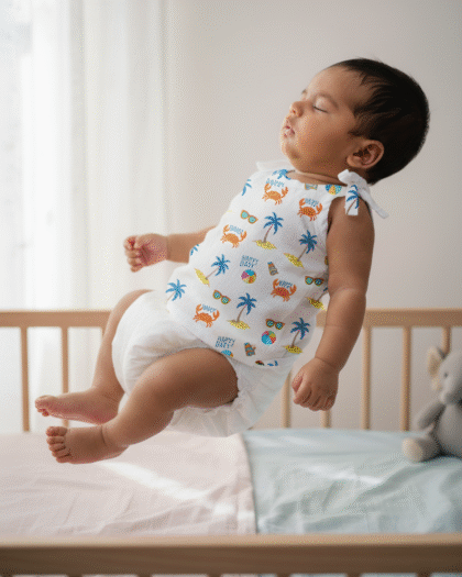 🐙 MIAAME BUBBLELU – Sea Buddies Splash Newborn Cotton Jabla