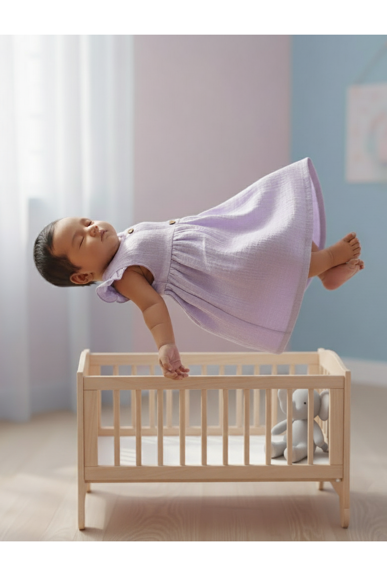 💜 MIAAME BUBBLELU – Lilac Breeze Button-Down Frock