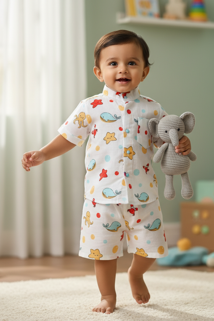 🌊 MIAAME BUBBLELU – Ocean Friends Co-ord Set