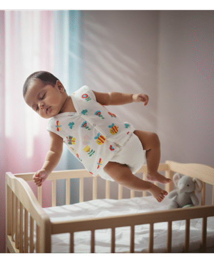 🐝 MIAAME BUBBLELU – Honeybee Garden Newborn V-Neck Cotton Jabla