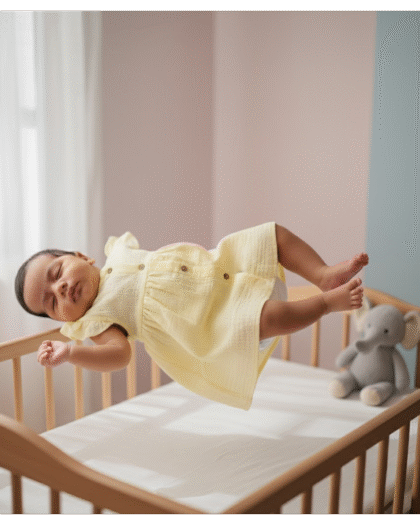 ☀️ MIAAME BUBBLELU – Sunny Flutter Baby Frock