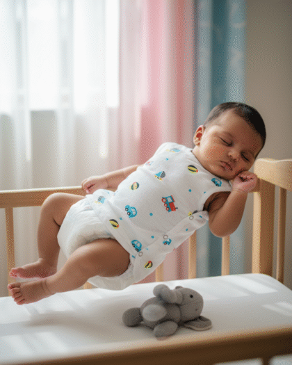 🚗 MIAAME BUBBLELU – Tiny Traveller Newborn Cotton Jabla